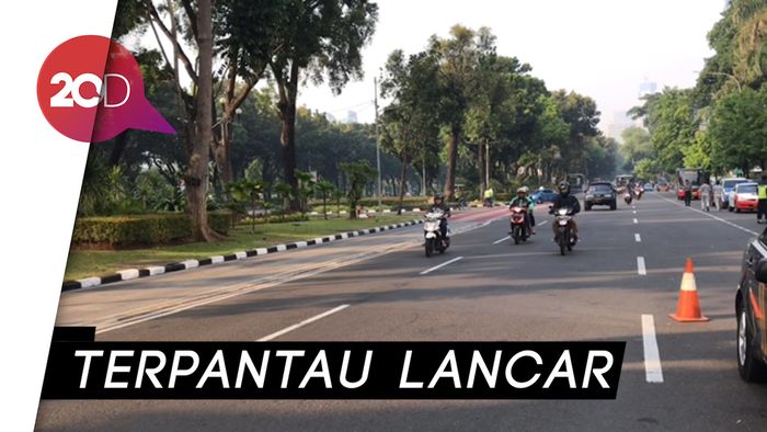 Kondisi Lalin di Sekitar MK Jelang Sidang Lanjutan   