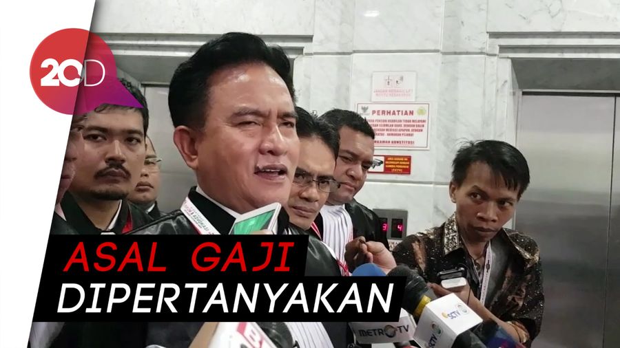 Saksi 01 Dicecar soal Gaji Tenaga Ahli, Yusril: Tak Ada Relevansinya