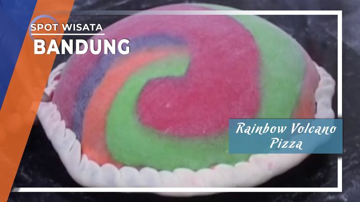 Rainbow Volcano Pizza Bandung