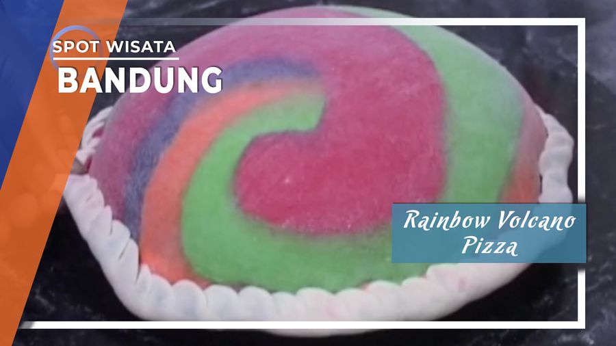 Rainbow Volcano Pizza Bandung