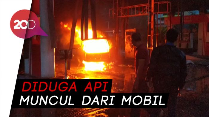 SPBU di Ponorogo Terbakar, 1 Mobil Hangus Tak Tersisa