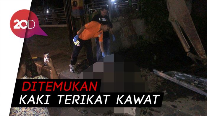 Mayat Pria Terikat Kawat Gegerkan  Warga Makassar
