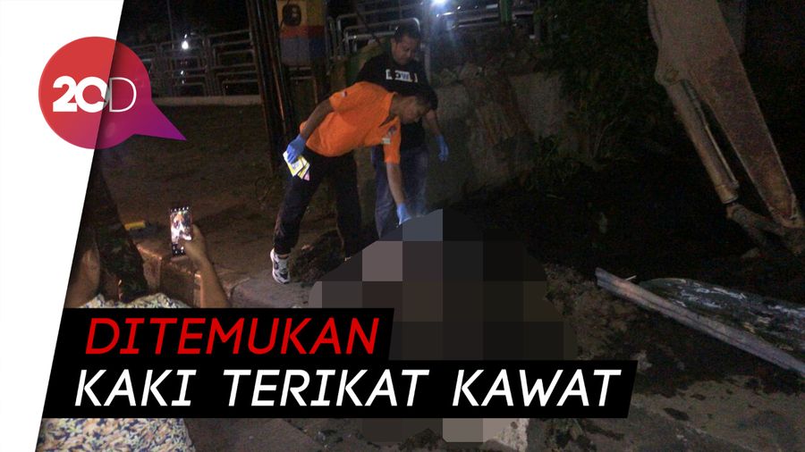 Mayat Pria Terikat Kawat Gegerkan  Warga Makassar
