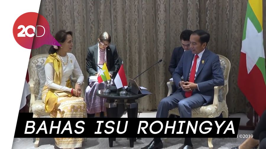 Pertemuan Jokowi dan Aung San Suu Kyi di KTT ke-34 ASEAN