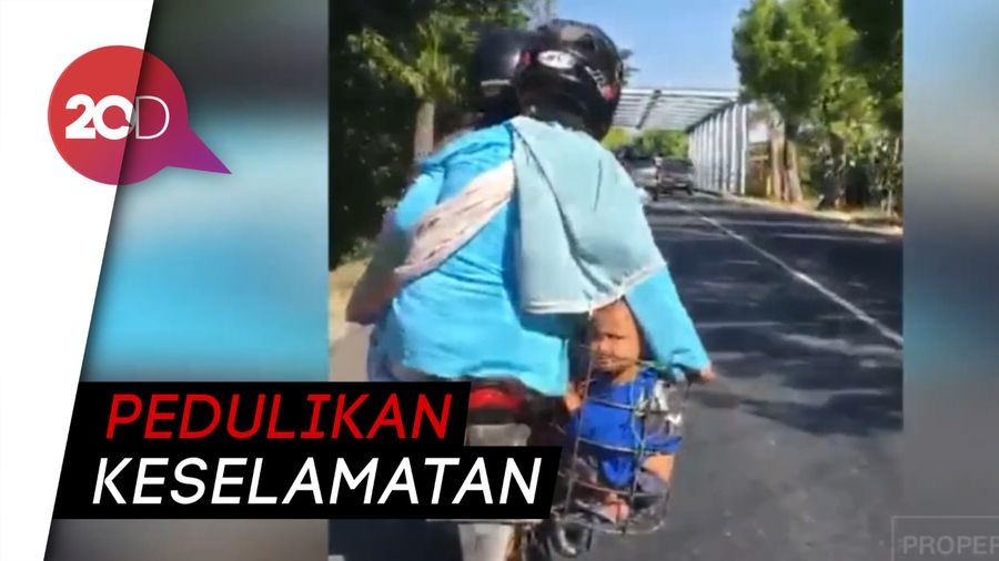 Keranjang Galon yang Buat Bonceng Anak di Ponorogo Dilepas
