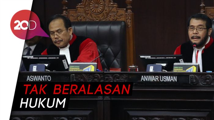 MK Tolak Dalil Tim Prabowo soal Ketidaknetralan Aparat