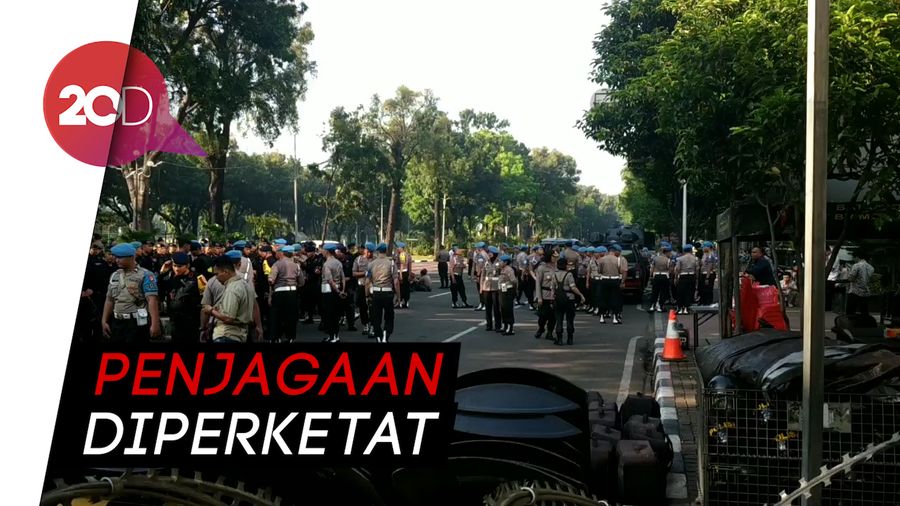 Potret Pengamanan Berlapis TNI-Polri di Gedung MK