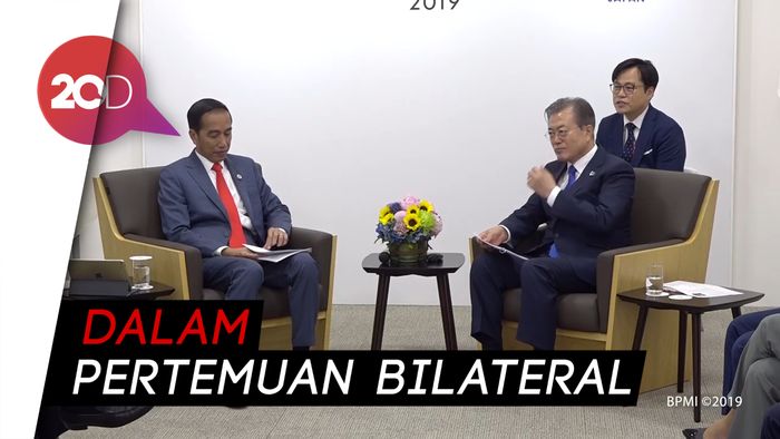 Bertemu Presiden Korsel, Jokowi Dapat Ucapan Selamat Menang Pilpres