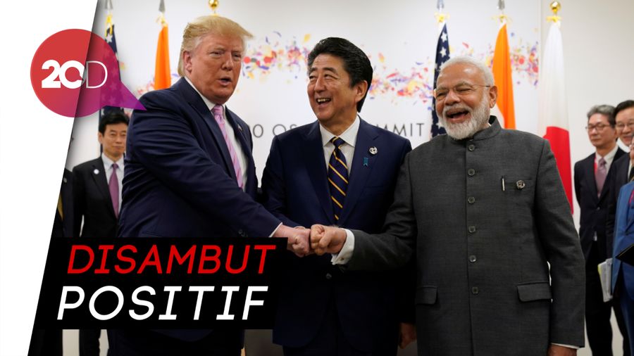 Trump, Abe dan Modi Diskusi di KTT G-20, Bahas Apa?