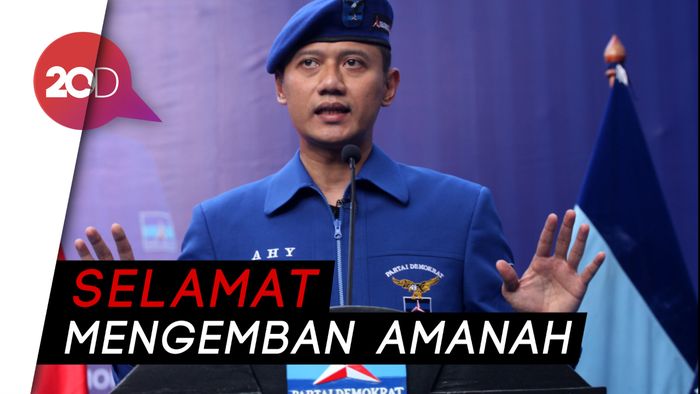 AHY Ucapkan Selamat ke Jokowi: Semoga Amanah dan Sukses