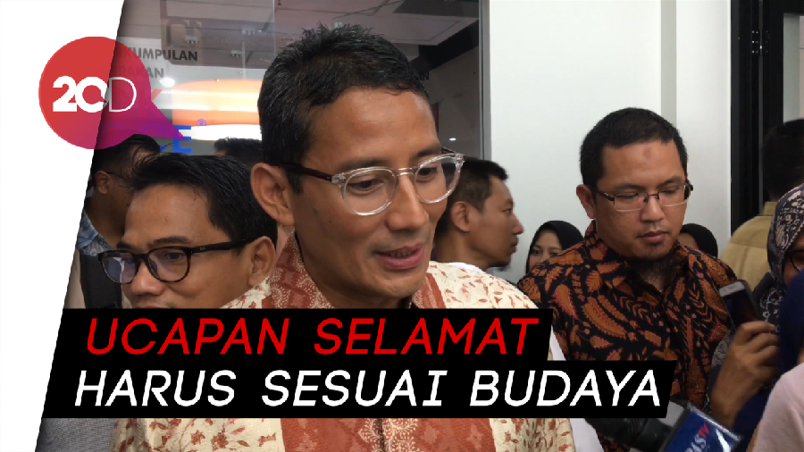 Sandi: Ucapan Selamat Hanya Ada di Pilpres-pilpres Barat
