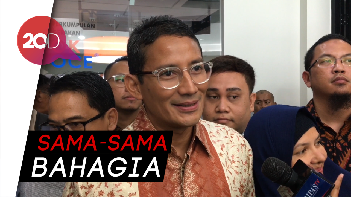 Sandiaga: Saya Juga Sangat Bahagia Jika Diundang Pelantikan  