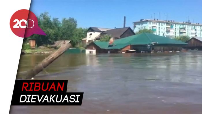 Banjir di Rusia Tewaskan Lima Orang