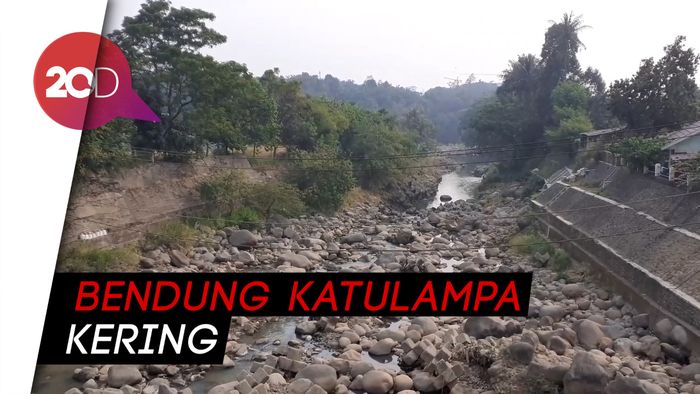 Saat Air Katulampa Surut Drastis