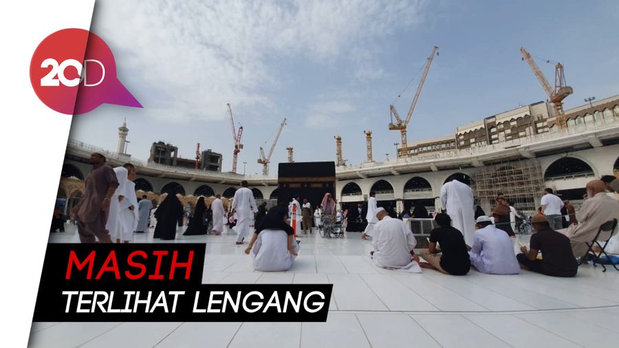 Suasana Masjidil Haram Mekkah di Awal Musim Haji