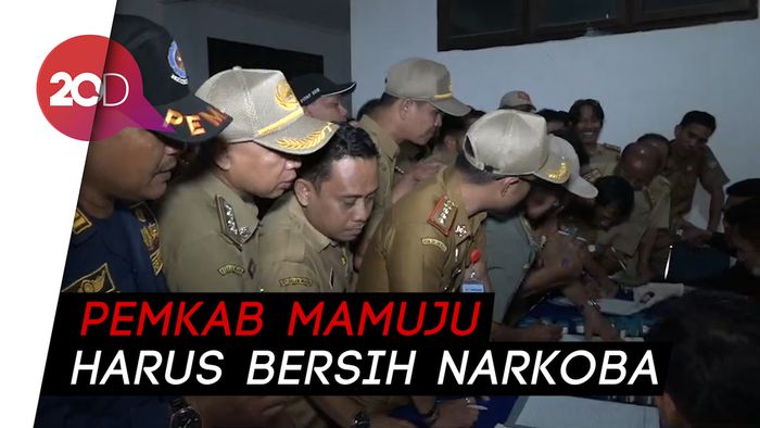 Cegah Peredaran Narkoba, ASN Pemkab Mamuju Tes Urine