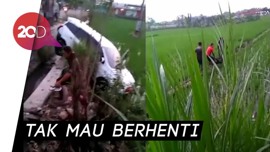 Drama Penangkapan Pencuri Mobil, Ditembak Hingga Masuk Sawah