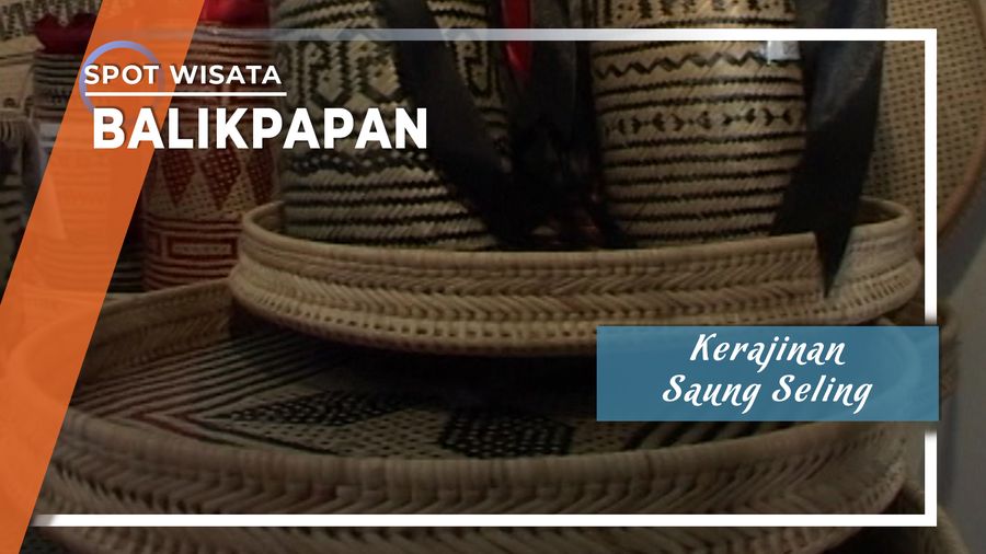 Saung Seling Tutup Kepala Dayak Bahau Kalimantan Timur