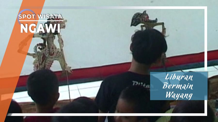 Liburan Di Sekolah Beran Ngawi Dengan Mendalang Wayang 