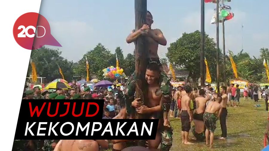HUT ke-73 Bhayangkara, TNI-Polri Bahu-membahu Capai Pucuk Pinang