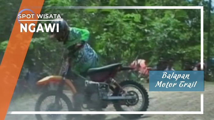 Balapan Motor Trail Sirkuit Kandangan Ngawi