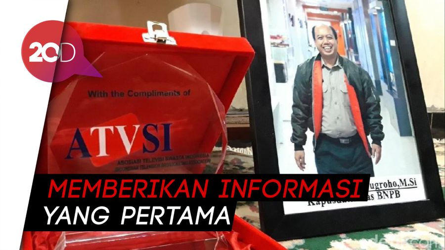 Berjasa ke Pers, ATVSI Beri Penghargaan ke Alm Sutopo Purwo Nugroho