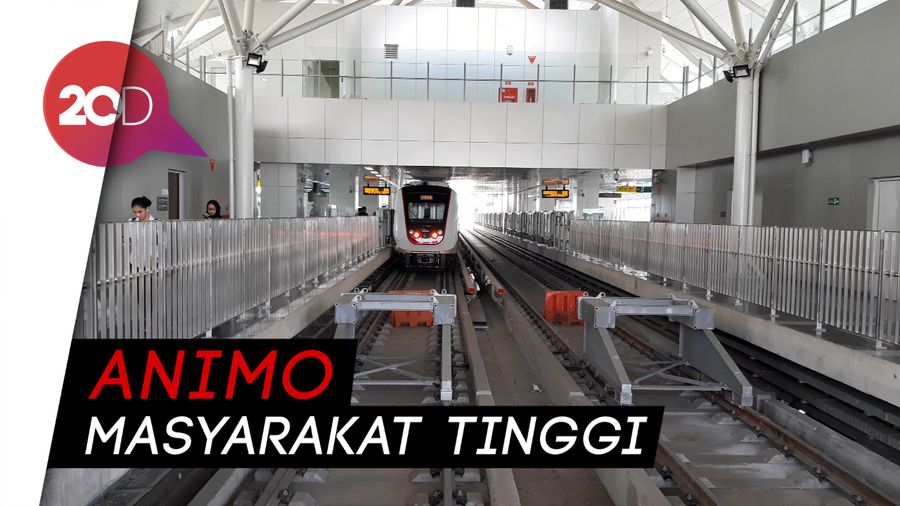  Sebulan Uji Coba, LRT Jakarta Tembus 211 Ribu Penumpang