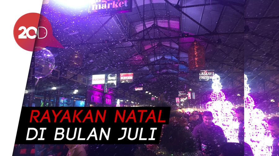 Semarak Winter Night Market, Saat Salju Turun di Kota Melbourne