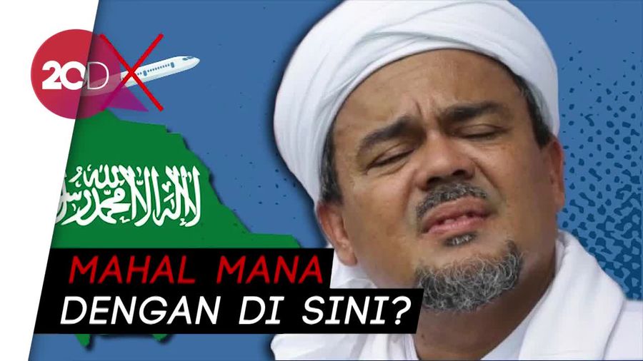 Hitung-hitung Biaya Hidup Habib Rizieq di Arab Saudi
