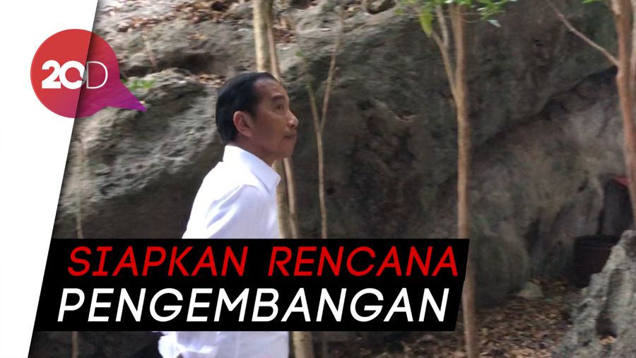 Saat Jokowi Menyusuri Gua Batu Cermin