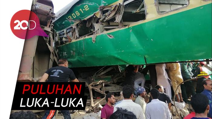 Tabrakan Maut Dua Kereta di Pakistan, 11 Orang Tewas