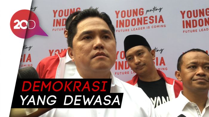 Erick Thohir Sambut Positif Pertemuan Jokowi-Prabowo 