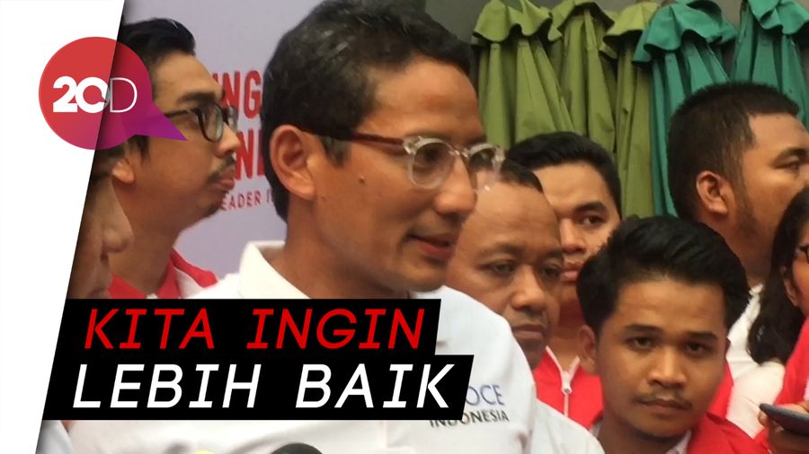 Jokowi-Prabowo Bertemu, Ini Komentar Sandiaga