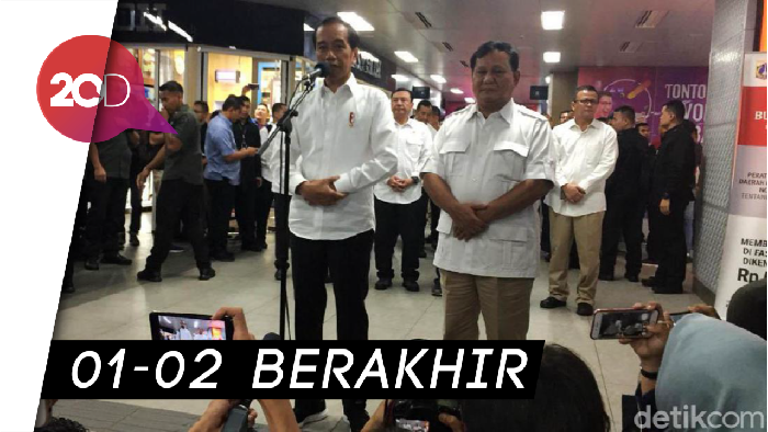 Jokowi Bertemu Prabowo: Tidak Ada Lagi Cebong-Kampret
