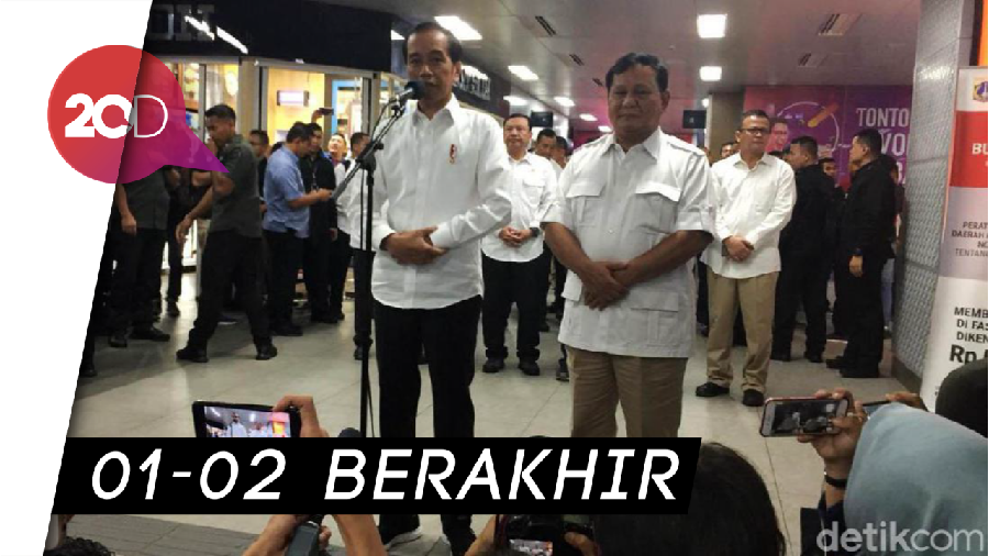 Jokowi Bertemu Prabowo: Tidak Ada Lagi Cebong-Kampret