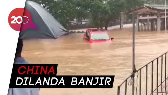 Ribuan Orang di China Terpaksa Mengungsi Akibat Banjir