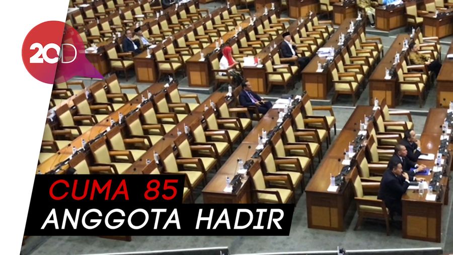 Banyak Kursi Kosong di Rapat Paripurna DPR