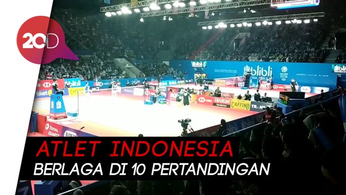 Hari Pertama Indonesia Open 2019, Riuh Suporter Sudah Terasa