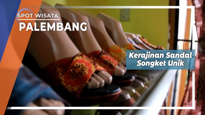 Kerajinan Sandal Songket Khas Palembang