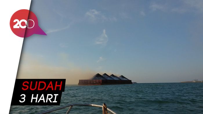 Batu Bara di Kapal Tongkang Terbakar, Nelayan Merak Khawatir