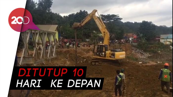 Jalur Trans Sulawesi di Kendari yang Longsor Mulai Diperbaiki