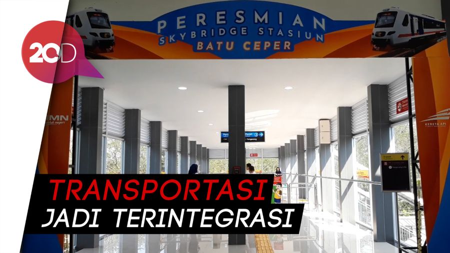 Skybridge St Batu Ceper Beroperasi, Manjakan Penumpang KRL-KA Bandara