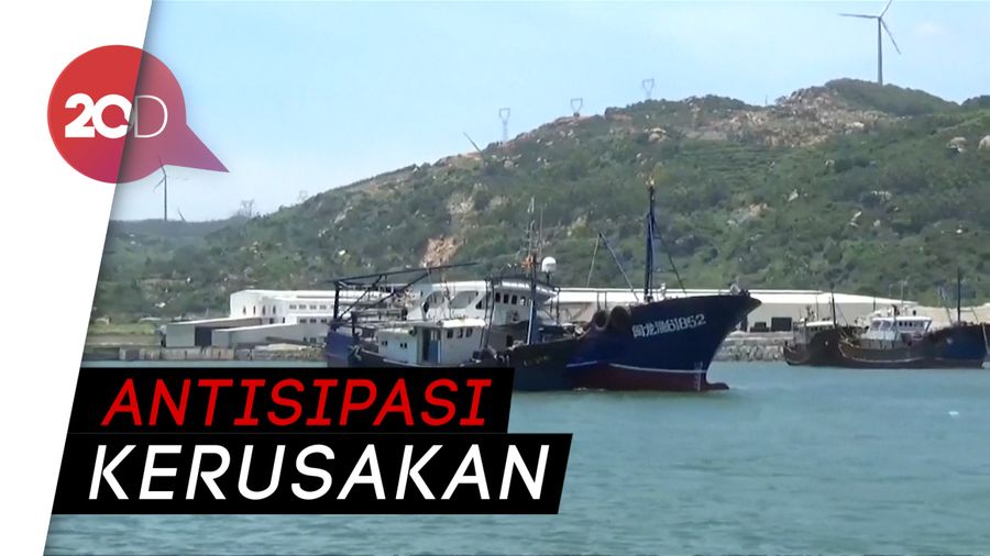 Warga Fujian Antisipasi Topan Danas