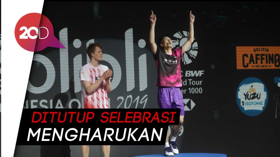 Sengit! Chou Tien Chen Kalahkan Antonsen di Final Indonesia Open