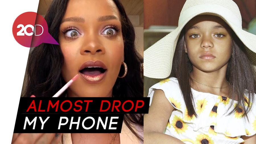 Rihanna Kaget Lihat Gadis Kecil yang Disebut Kembarannya