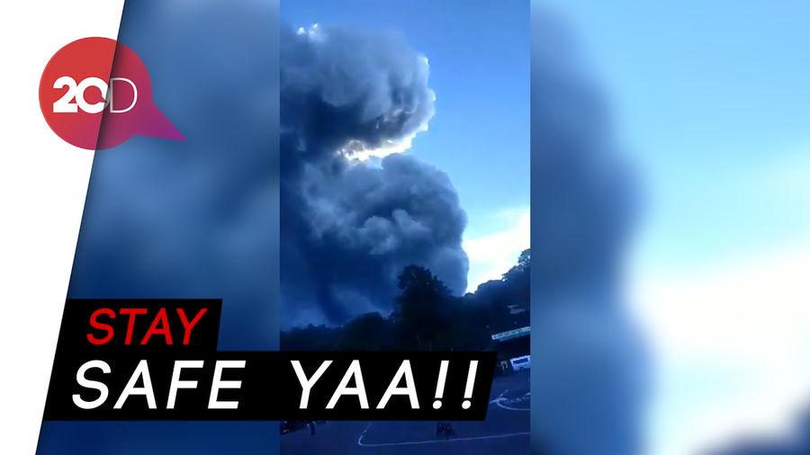 Gunung Tangkuban Perahu Erupsi, Netizen Kirim Doa