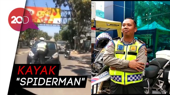 Sosok Brigadir Natan yang Viral Gegara Menempel di Kap Mesin Mobil
