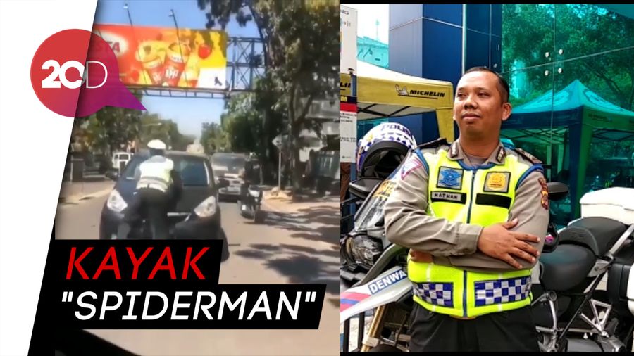 Sosok Brigadir Natan yang Viral Gegara Menempel di Kap Mesin Mobil