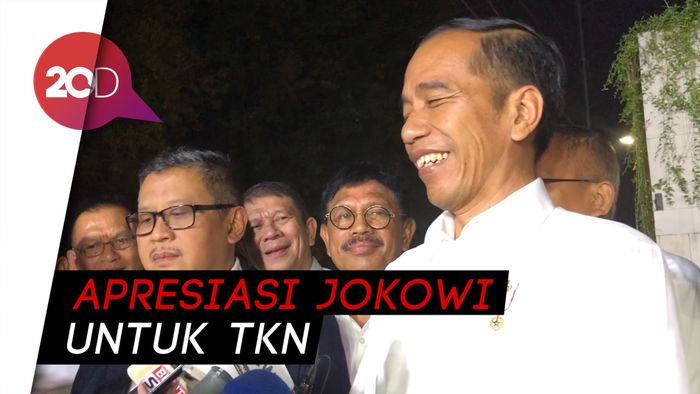 TKN Bubar, Jokowi: Terima Kasih atas Kerja Keras Pagi, Siang, Malam