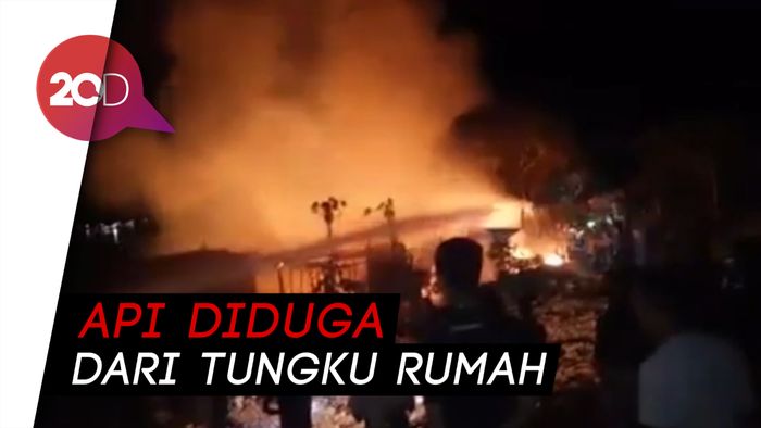 Si Jago Merah Amuk 3 Rumah di Baubau, 1 Lansia Meninggal